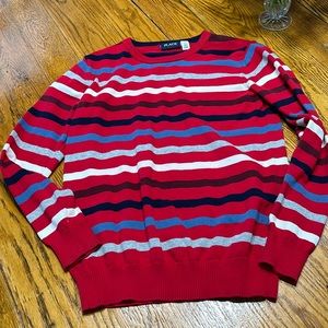 Children’s Place stripe sweater.  Red stripe. Size XL 14.